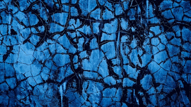 fundo de parede de concreto de cimento de textura azul escuro abstrato