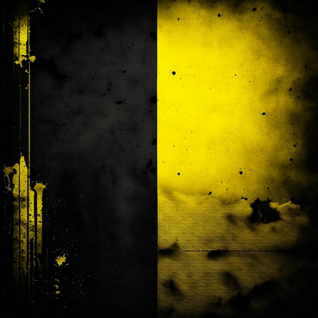 Foto fundo de parede de estúdio de textura abstrata de concreto preto e amarelo vintage grunge