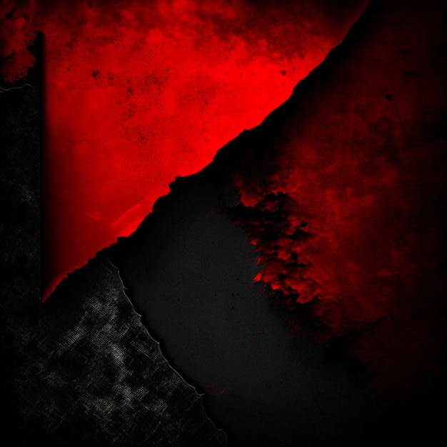 Fundo de parede de estúdio de textura abstrata de concreto preto e vermelho vintage grunge