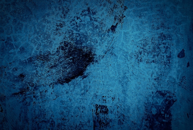 Fundo de parede de textura de concreto vintage grunge azul