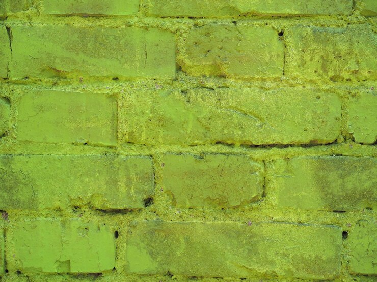Foto fundo de parede de tijolo verde