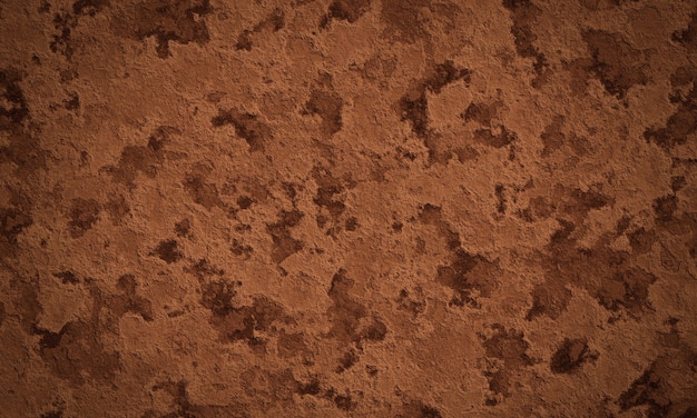 Foto fundo de parede marrom abstrato 3d. textura do solo resistida.
