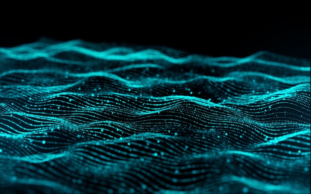 Fundo de partícula de luz abstrata