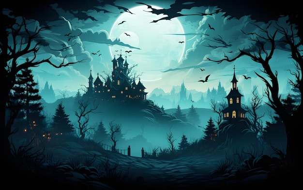 Fundo de partidas de Halloween