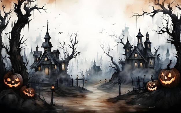 Fundo de partidas de Halloween