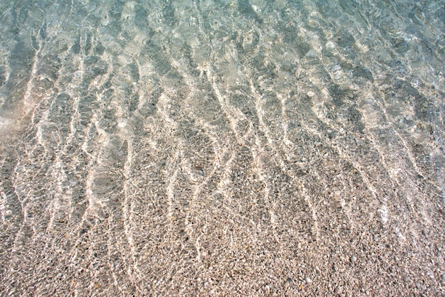 Fundo de pedra transparente do mar