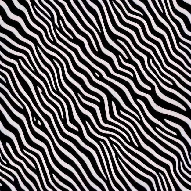 Fundo de pele de zebra Pele de zebra Padrão sem emenda Arte digital