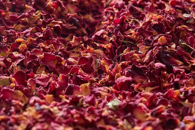 Fundo de pétalas de rosas aromáticas naturais