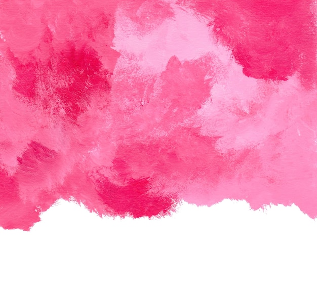 Fundo de pintura acrílica abstrata desenhada à mão rosa