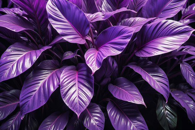 Foto fundo de plantas tropicais humor violeta