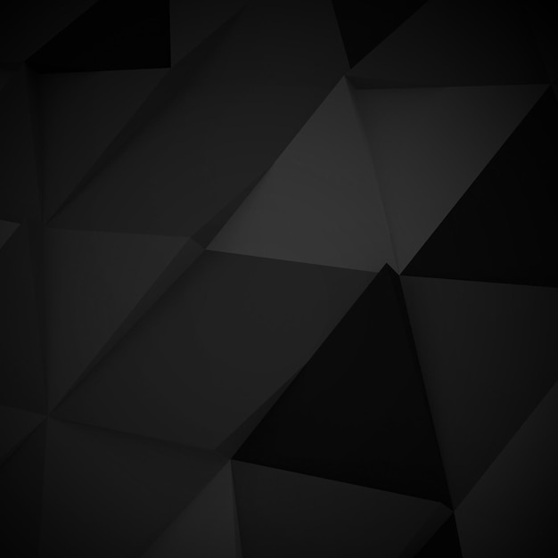 Fundo de polígono 3D escuro