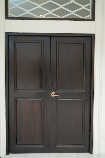 Fundo de porta de madeira marrom