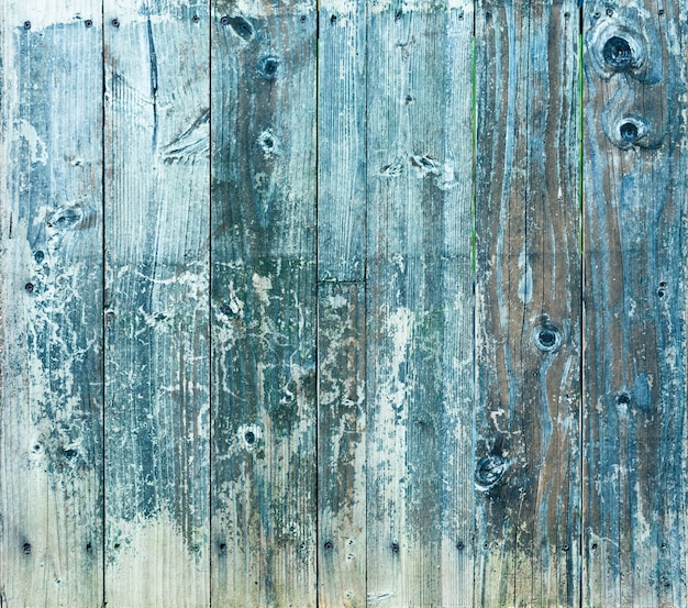 Fundo de prancha azul. Textura de velhas tábuas de madeira pintadas