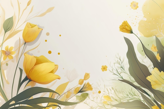 Fundo de primavera de floresBela impressão para sua decoração e design Generative ai