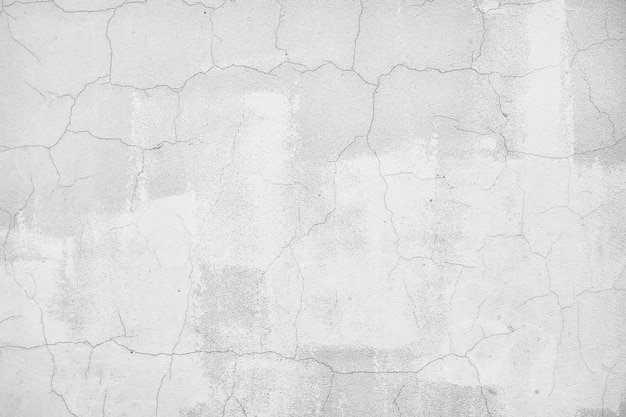 Fundo de rachaduras de parede branca/fundo vintage branco abstrato, parede velha de textura com rachaduras