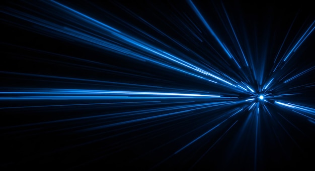 Fundo de raios de luz azul