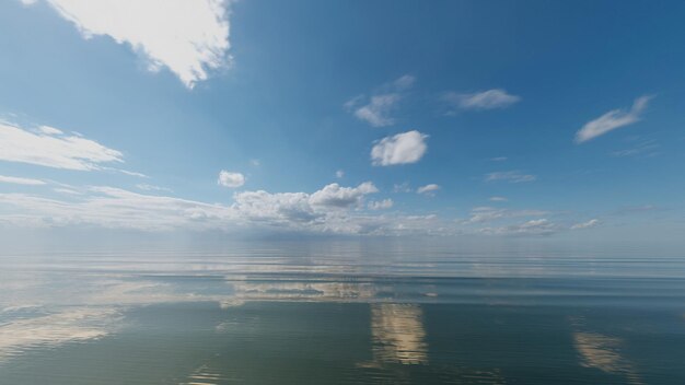 fundo de reflexão lindo mar e céu