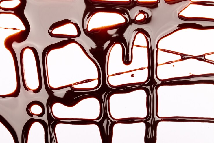 Foto fundo de respingos e gotas de chocolate