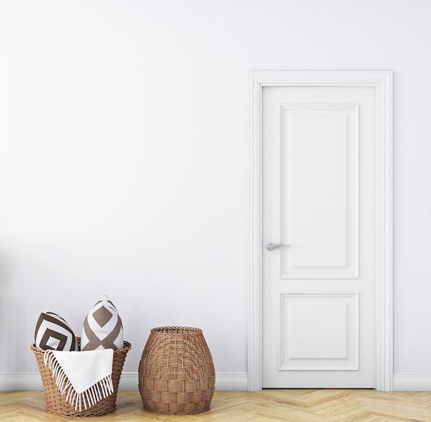 Fundo de sala de estar de estilo boho
