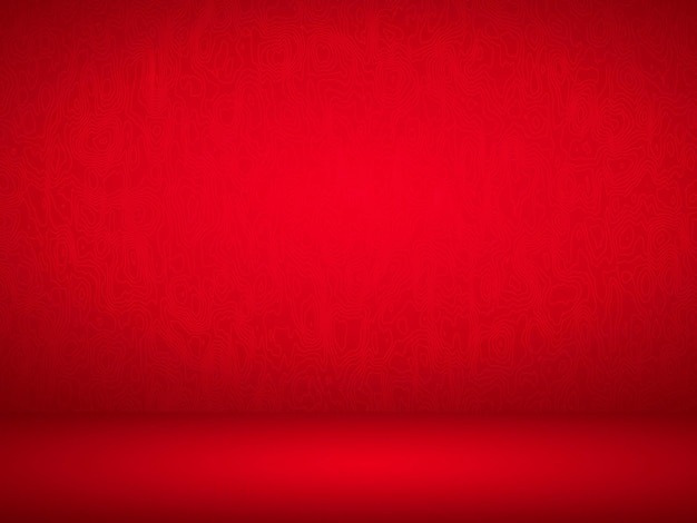 Fundo de sala de estúdio vermelho suave abstrato usado para exibição de produtos, banner, modelo