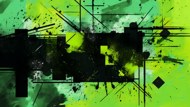Foto fundo de salpicaduras de tinta verde textura de material grunge moderno textura decorativa de fundo