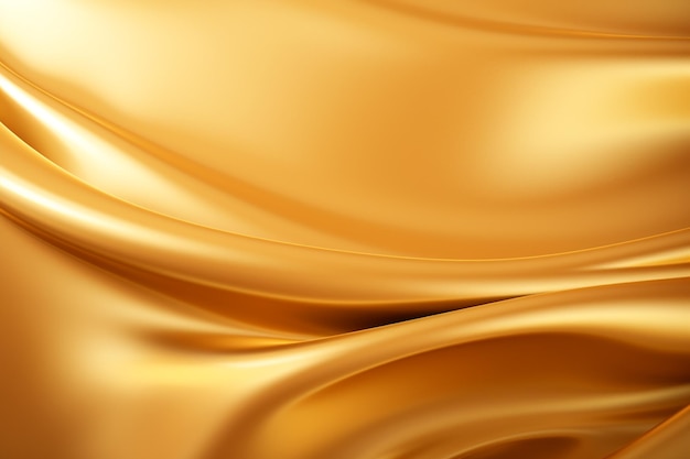 Fundo de seda dourado elegante e luxuoso