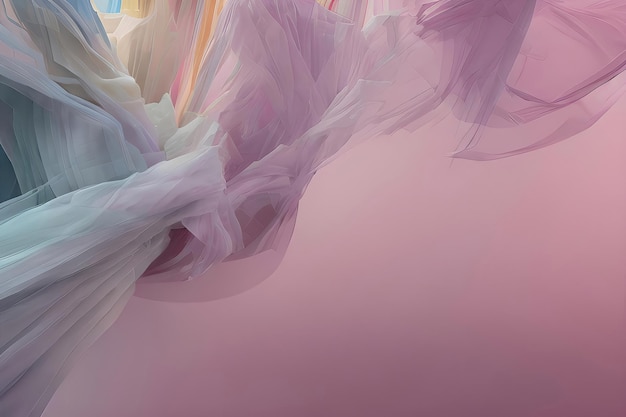 Fundo de seda suave com ondas pastel artísticasxA