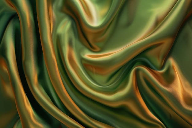 Fundo de sedas de seda verde e marrom com gradiente para design