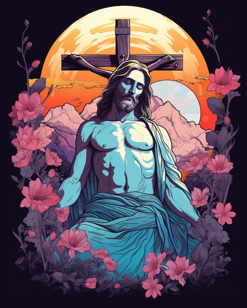 Fundo de sexta-feira com jesus cristo