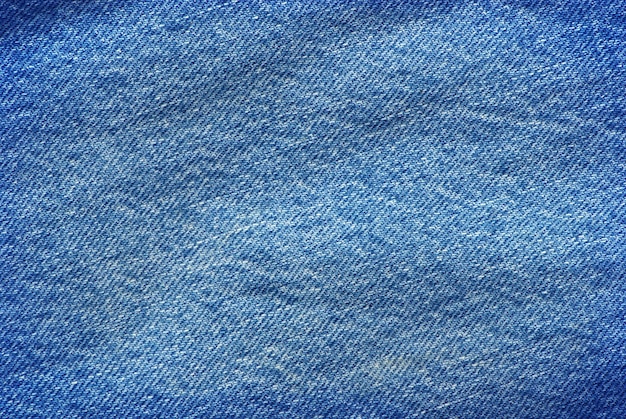 Fundo de tecido de linho jeans azul listrado texturizado