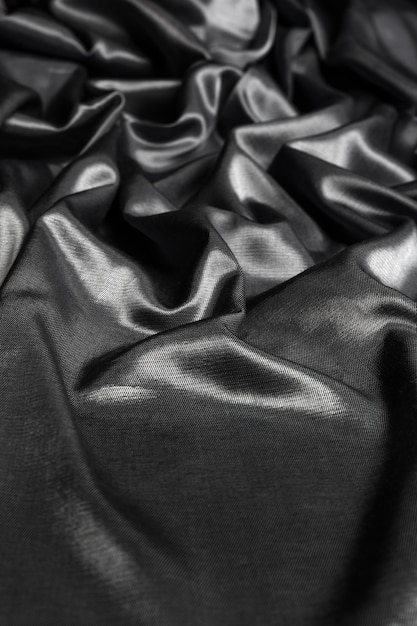 Fundo de tecido de seda preto