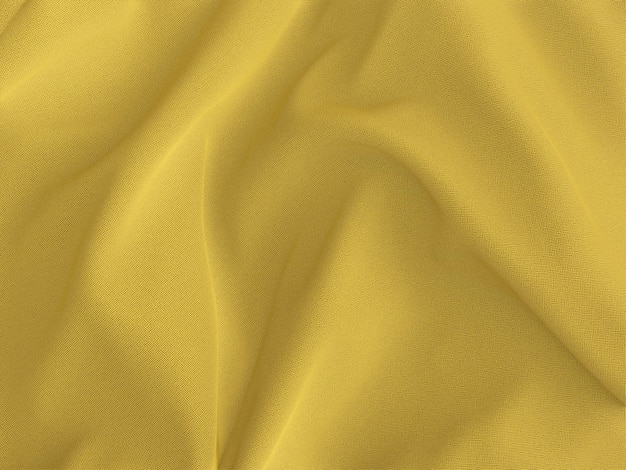 fundo de tecido ondulado amarelo 3D