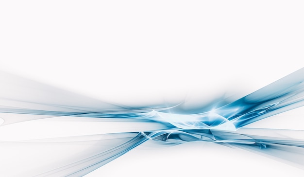 Fundo de tecnologia abstrato com tons de azul e branco, imagem 3D
