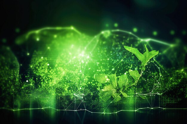Fundo de tecnologia verde sustentável generativa Ai