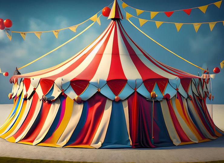 Foto fundo de tenda de circo