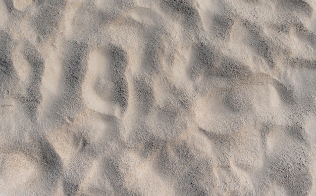 Fundo de textura à beira-mar de praia de areia com vista superior