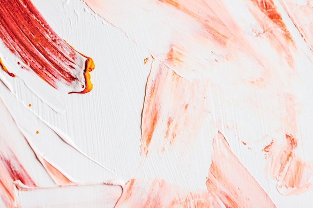 Fundo de textura abstrata artística pincel de tinta acrílica laranja pincelada texturizada respingo de óleo de tinta como pano de fundo de impressão para design de banner flatlay de marca de férias de luxo
