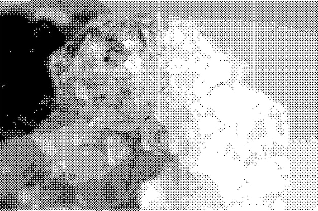 Fundo de textura abstrata de bitmap cruzado Padrões e formas pixeladas em alta resolução para dígitos