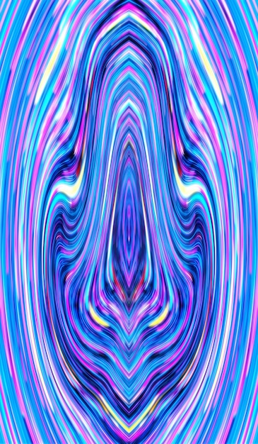 Fundo de textura abstrata de fractal de cor de onda de arco-íris de folha holográfica