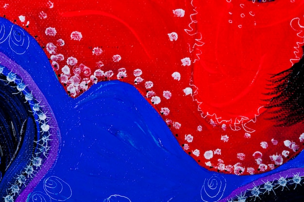 Fundo de textura colorida de tons vermelhos e brancos azuis Arte decorativa