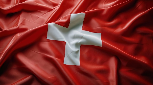 Fundo de textura da bandeira da Suíça