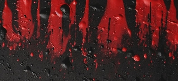 fundo de textura de cimento preto com aquarela vermelha fundo assustador generativo ai
