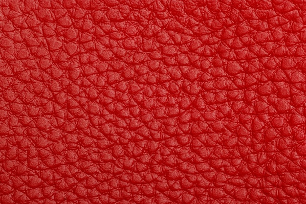 Fundo de textura de couro vermelho