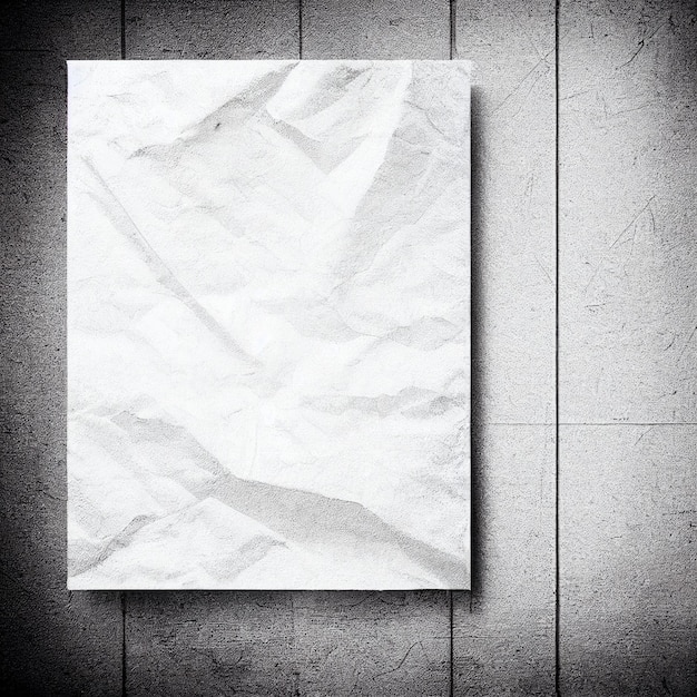 Foto fundo de textura de folha de papel amassado branco