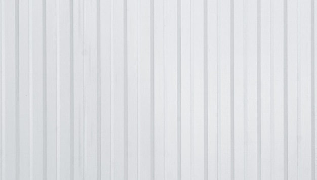 Fundo de textura de folha de zinco de metal ondulado de cor branca para trabalho de arte de design e papel de parede de padrão Close Up