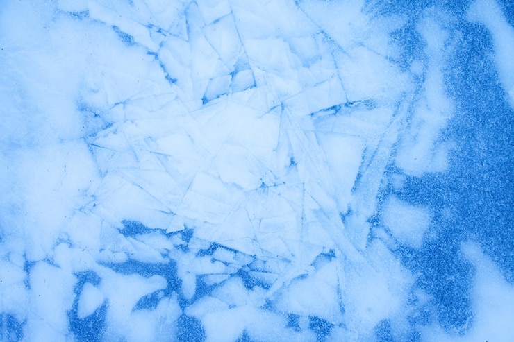 Foto fundo de textura de gelo azul com superfície de cristal