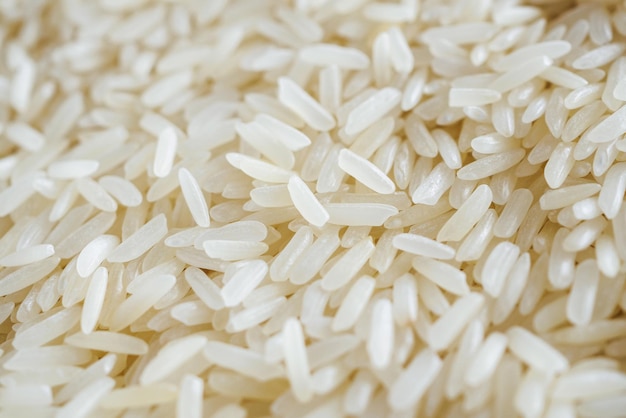 Fundo de textura de grãos de arroz jasmim da Tailândia fecha