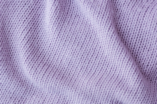 Fundo de textura de lã tricô lilás