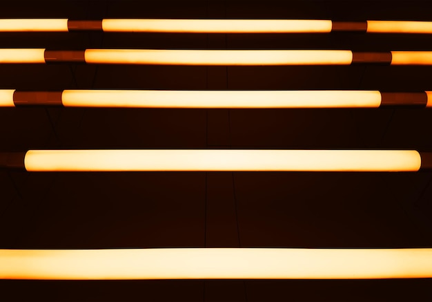 Foto fundo de textura de lâmpadas led laranja