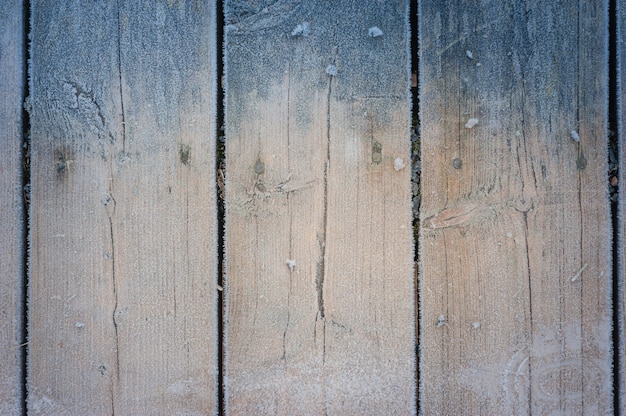 Fundo de textura de madeira com geadas.